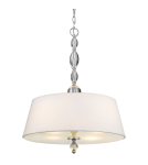 Żyrandole nowoczesne - CosmoLight Lampa wisząca CANCUN P04981CH-WH chrom - product 1