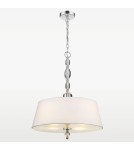 Żyrandole nowoczesne - CosmoLight Lampa wisząca CANCUN P04981CH-WH chrom - product 4