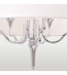 Lampy wiszące w stylu Hampton - CosmoLight Lampa wisząca WASHINGTON P05922NI-WH nikiel - produkt 2
