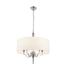 Lampy wiszące w stylu Hampton - CosmoLight Lampa wisząca WASHINGTON P05922NI-WH nikiel - produkt 6
