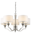 Lampy wiszące w stylu Hampton - CosmoLight Lampa wisząca WASHINGTON P05915NI-WH nikiel - produkt 1