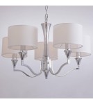 Lampy wiszące w stylu Hampton - CosmoLight Lampa wisząca WASHINGTON P05915NI-WH nikiel - produkt 4