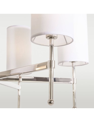 CosmoLight Lampa wisząca DENVER P06994NI-WH nikiel - produkt 2