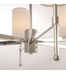 Żyrandole nowoczesne - CosmoLight Lampa wisząca DENVER P06994NI-WH nikiel - produkt 3