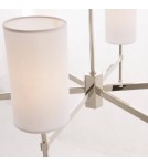 Żyrandole nowoczesne - CosmoLight Lampa wisząca DENVER P06994NI-WH nikiel - produkt 4