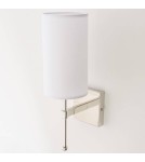 Kinkiety z abażurem - CosmoLight Kinkiet DENVER W01987NI-WH nikiel - produkt 2