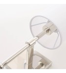 Kinkiety z abażurem - CosmoLight Kinkiet DENVER W01987NI-WH nikiel - produkt 3