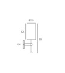 Kinkiety z abażurem - CosmoLight Kinkiet DENVER W01987NI-WH nikiel - produkt 4