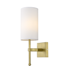 Kinkiety z abażurem - CosmoLight Kinkiet DENVER W01963BR-WH złoty - product 1