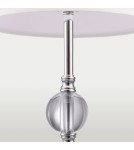 Lampy stołowe z abażurem - CosmoLight Lampa stołowa MONACO T01230CH-WH chrom - product 2