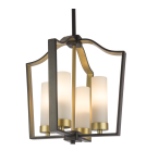 Lampy wiszące w stylu Hampton - CosmoLight Lampa wisząca DUBLIN P04148BZ Złoty Brąz - produkt 1