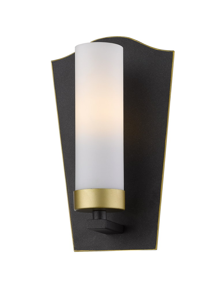 Kinkiety w stylu Hampton - CosmoLight Kinkiet DUBLIN W01162BZ  Czarny   Złoty  - produkt kolory-swiatla.pl 1