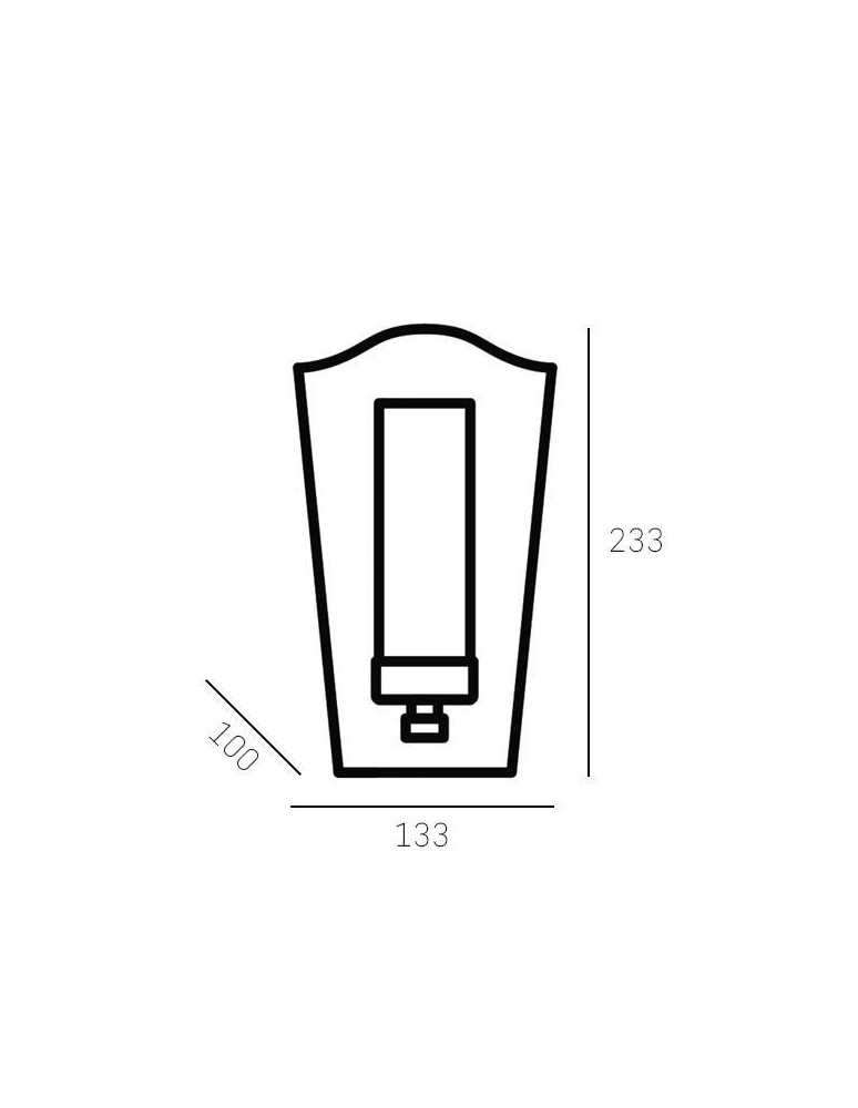 Kinkiety w stylu Hampton - CosmoLight Kinkiet DUBLIN W01162BZ  Czarny   Złoty  - product kolory-swiatla.pl 3