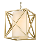 Lampy wiszące - CosmoLight Lampa wisząca NEW YORK P01403AU-WH złoty - produkt 1