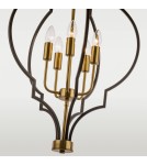 Lampy wiszące w stylu Hampton - CosmoLight Lampa wisząca NASHVILLE P05186BK Czarny złoty - produkt 4