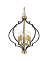 CosmoLight Lampa wisząca NASHVILLE P05179BK Czarny złoty