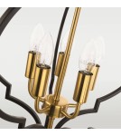 Lampy wiszące w stylu Hampton - CosmoLight Lampa wisząca NASHVILLE P05179BK Czarny złoty - product 3