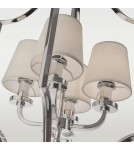 Lampy wiszące w stylu Hampton - CosmoLight Lampa wisząca NEW YORK P04380CH-WH chrom - produkt 3