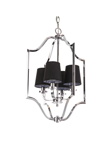 CosmoLight Lampa wisząca NEW YORK P04380CH-BK chrom