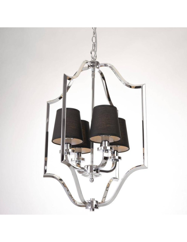 CosmoLight Lampa wisząca NEW YORK P04380CH-BK chrom