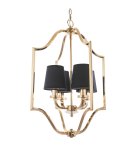 Lampy wiszące w stylu Hampton - CosmoLight Lampa wisząca NEW YORK P04667AU-BK złoty - product 1