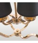 Lampy wiszące w stylu Hampton - CosmoLight Lampa wisząca NEW YORK P04667AU-BK złoty - product 2