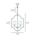 Lampy wiszące w stylu Hampton - CosmoLight Lampa wisząca NEW YORK P04667AU-BK złoty - product 3