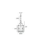 Lampy wiszące w stylu Hampton - CosmoLight Lampa wisząca NEW YORK P03427CH Chrom - produkt 5