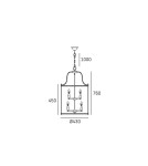Lampy wiszące w stylu Hampton - CosmoLight Lampa wisząca NEW YORK P08434CH  Chrom  - product 6