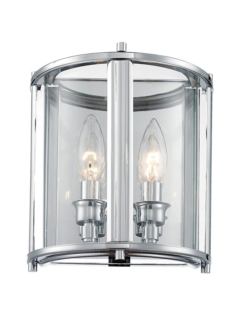 Kinkiety w stylu Hampton - CosmoLight Kinkiet NEW YORK W02899CH  Chrom  - produkt kolory-swiatla.pl 1