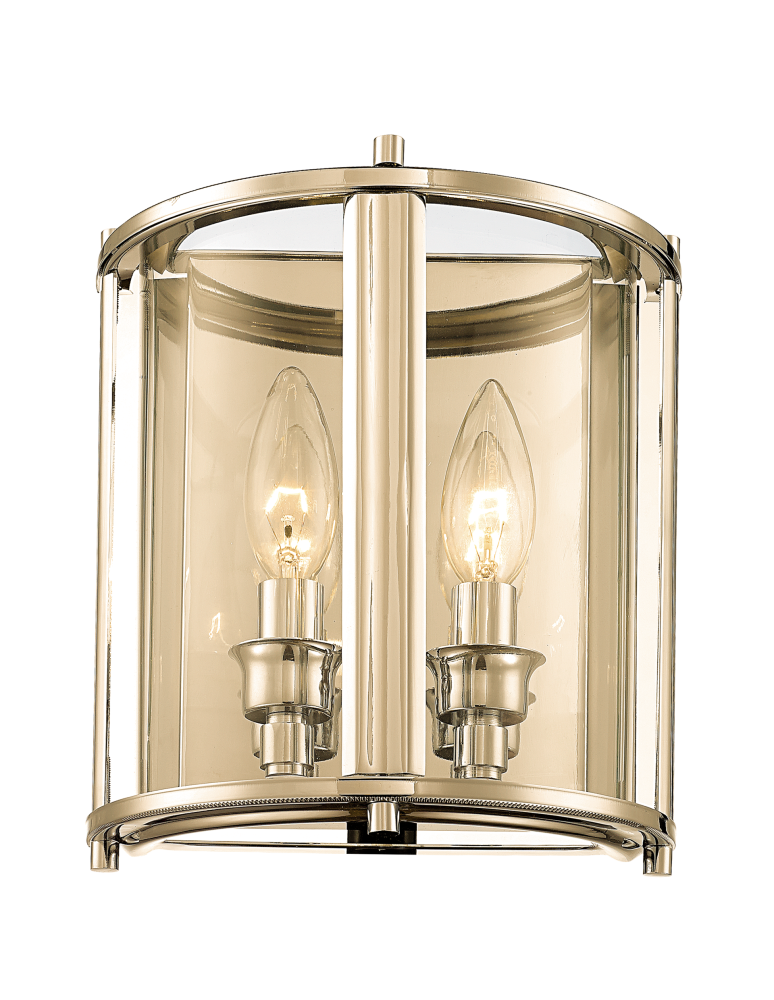 Kinkiety w stylu Hampton - CosmoLight Kinkiet NEW YORK W02312AU   Złoty  - produkt kolory-swiatla.pl 1