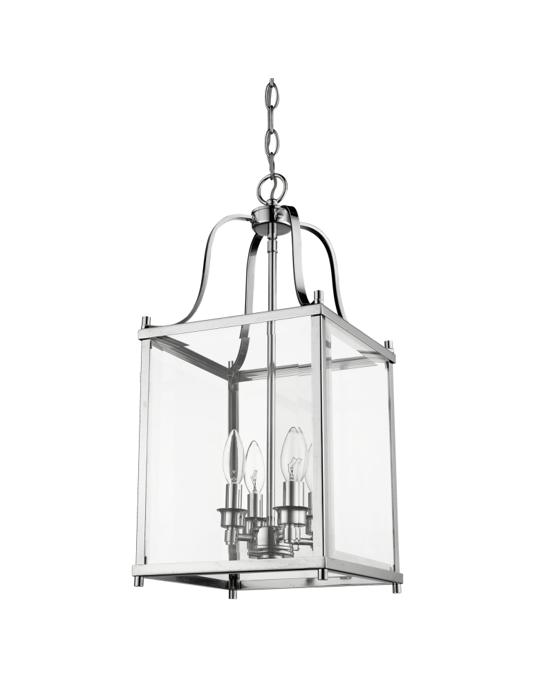 Żyrandole geometryczne - CosmoLight Lampa wisząca NEW YORK P04936CH  Chrom  - produkt kolory-swiatla.pl 1