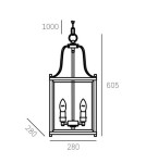 Żyrandole geometryczne - CosmoLight Lampa wisząca NEW YORK P04936CH  Chrom  - product 3