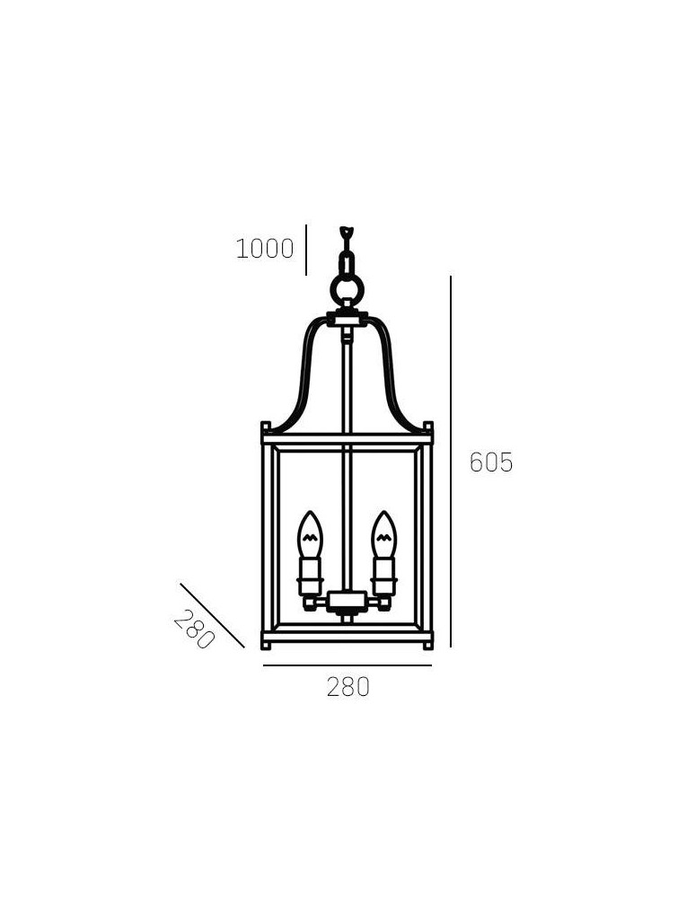 Żyrandole geometryczne - CosmoLight Lampa wisząca NEW YORK P04936CH  Chrom  - product kolory-swiatla.pl 3