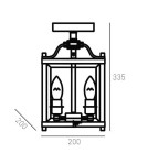 Lampy sufitowe - CosmoLight Plafon NEW YORK C03929CH  Chrom  - product 2