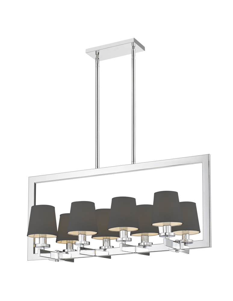 Lampy wiszące - CosmoLight Lampa wisząca LONDON P08038CH-BK czarny - produkt kolory-swiatla.pl 1