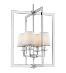 Lampy wiszące w stylu Hampton - CosmoLight Lampa wisząca LONDON P04021CH-WH chrom - produkt 1