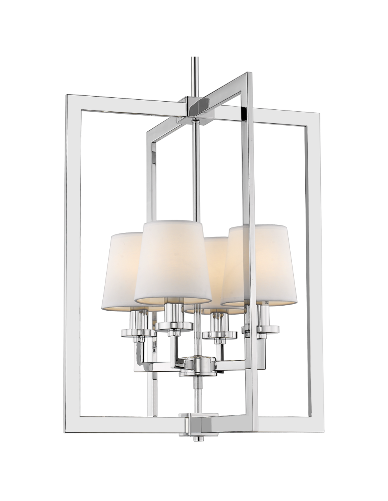 CosmoLight Lampa wisząca LONDON P04021CH-WH chrom