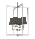 Lampy wiszące w stylu Hampton - CosmoLight Lampa wisząca LONDON P04021WH-BK chrom - product 1