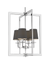 CosmoLight Lampa wisząca LONDON P04021WH-BK chrom