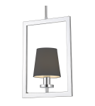 Lampy wiszące - CosmoLight Lampa wisząca LONDON P01007CH-BK chrom - product 1