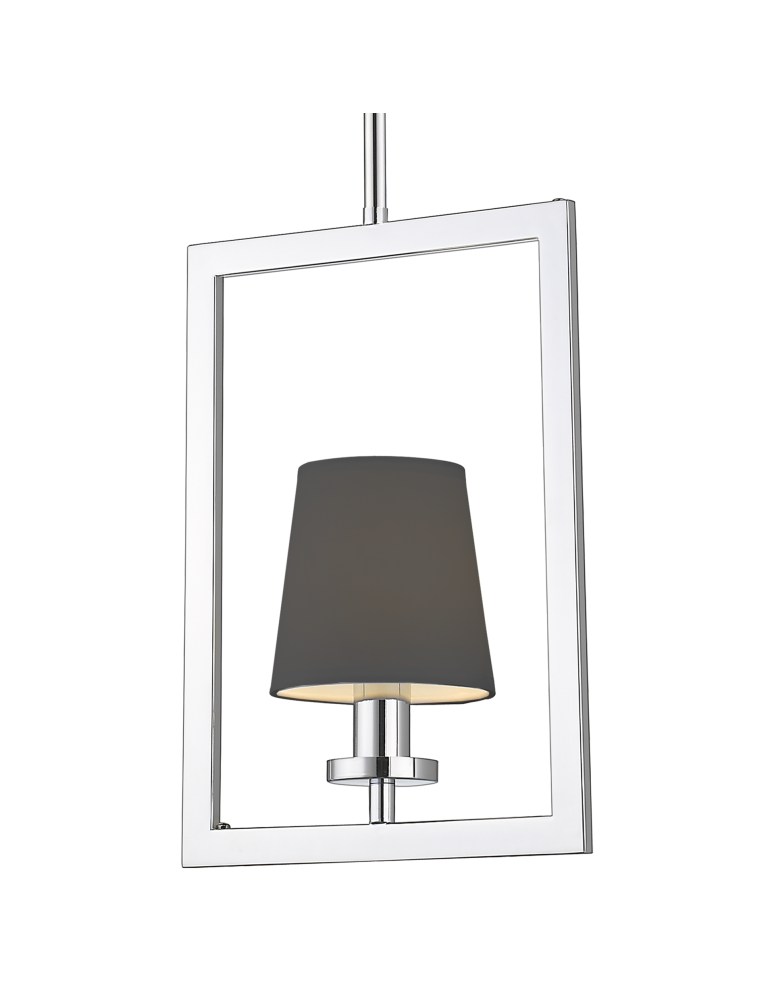 Lampy wiszące - CosmoLight Lampa wisząca LONDON P01007CH-BK chrom - produkt kolory-swiatla.pl 1