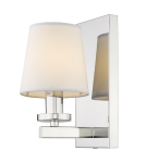 Kinkiety z abażurem - CosmoLight Kinkiet LONDON W01014CH-WH chrom - produkt 1