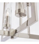 Żyrandole geometryczne - CosmoLight Lampa wisząca OXFORD P04052NI  Nikiel  - product 3