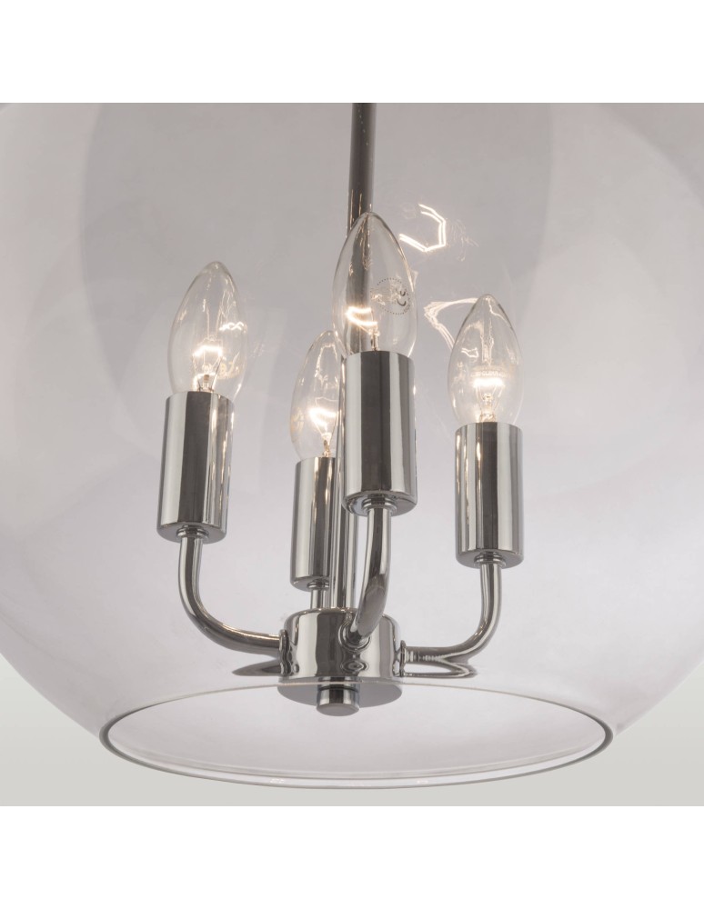 Lampy wiszące - CosmoLight Lampa wisząca PRAGUE P04974CH  Chrom  - produkt kolory-swiatla.pl 2