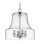 Lampy wiszące w stylu Hampton - CosmoLight Lampa wisząca PRAGUE P04458CH Chrom - produkt 1