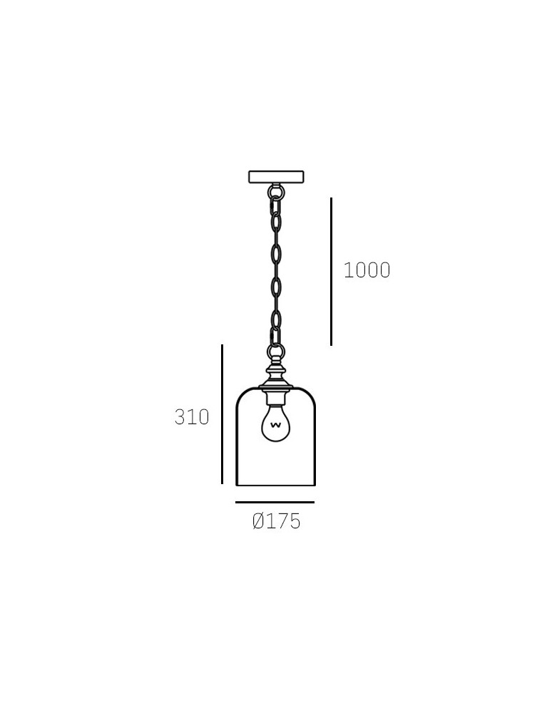 Lampy wiszące w stylu Hampton - CosmoLight Lampa wisząca PRAGUE P01947BK   Czarny  - product kolory-swiatla.pl 2