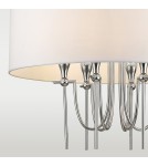 Lampy wiszące w stylu Hampton - CosmoLight Lampa wisząca LAS VEGAS P06698NI-WH nikiel - product 2