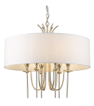 Lampy wiszące w stylu Hampton - CosmoLight Lampa wisząca LAS VEGAS P06704AU-WH złoty - product 1