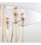 Lampy wiszące w stylu Hampton - CosmoLight Lampa wisząca LAS VEGAS P06704AU-WH złoty - product 2